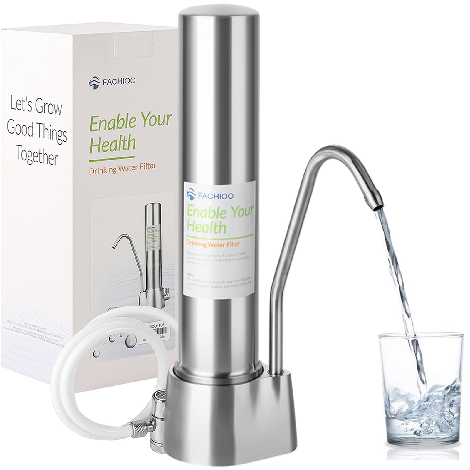 Buy 5Stage Stainless Steel Countertop Water Filter System, 8000