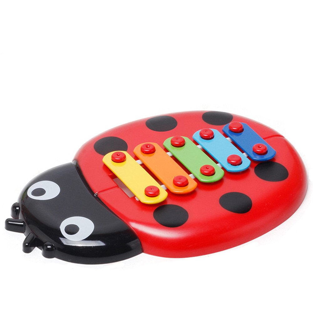 Fycakly 8-Note Xylophone Kid Wisdom Musical Development Toys Colorful Baby Ladybird Education 01