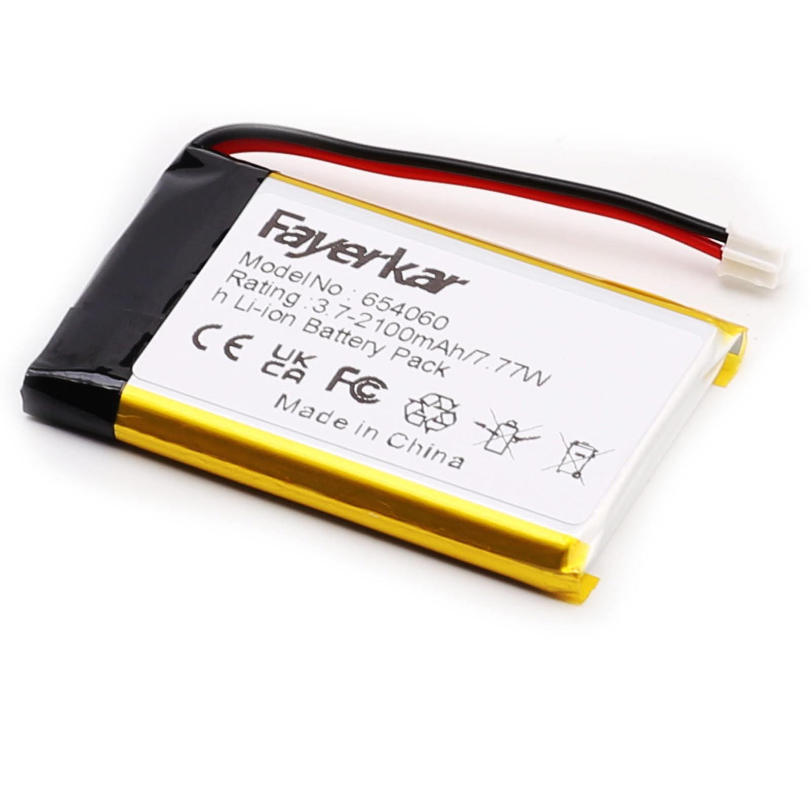 3.7 V 2100 mAh 654060 (704060) batteria ai polimeri di litio di ricambio per prodotti elettronici fai da te 3.7-4.2 V, GPS, luce LED, altoparlante Bluetooth, alimentazione mobile