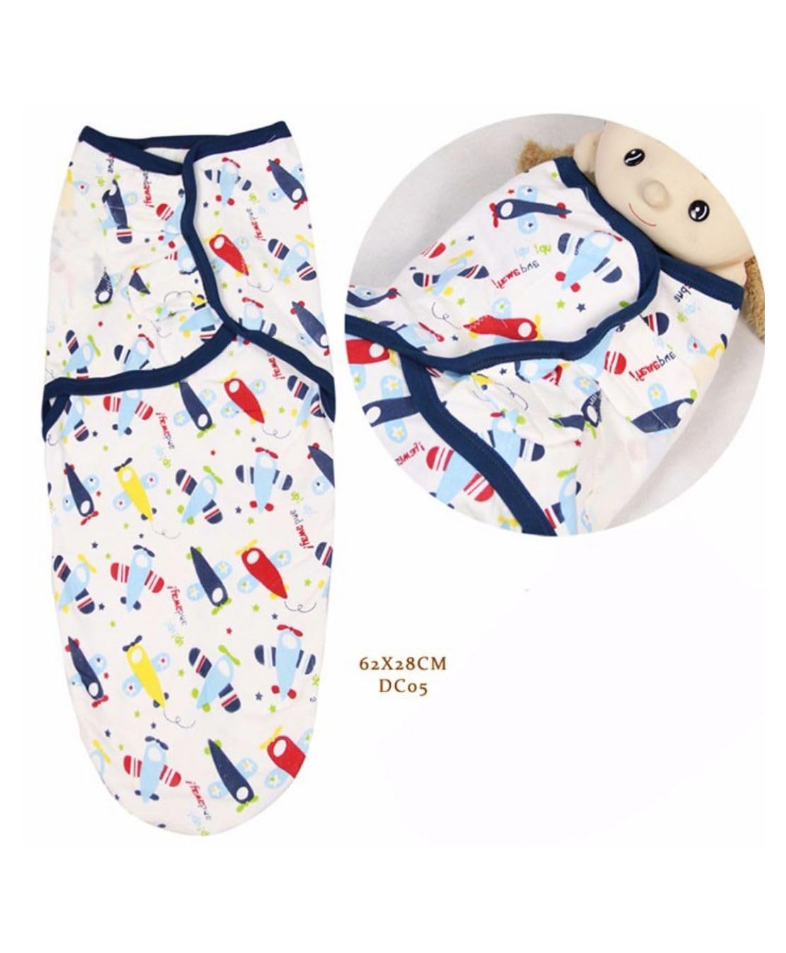 BabyMoon Baby Organic Cotton Swaddle Wrap - Hip-Healthy, Comfortable & Cozily Warm Wrapping Blanket - Secure & Durable Baby Cover - Eco Friendly Babywearing