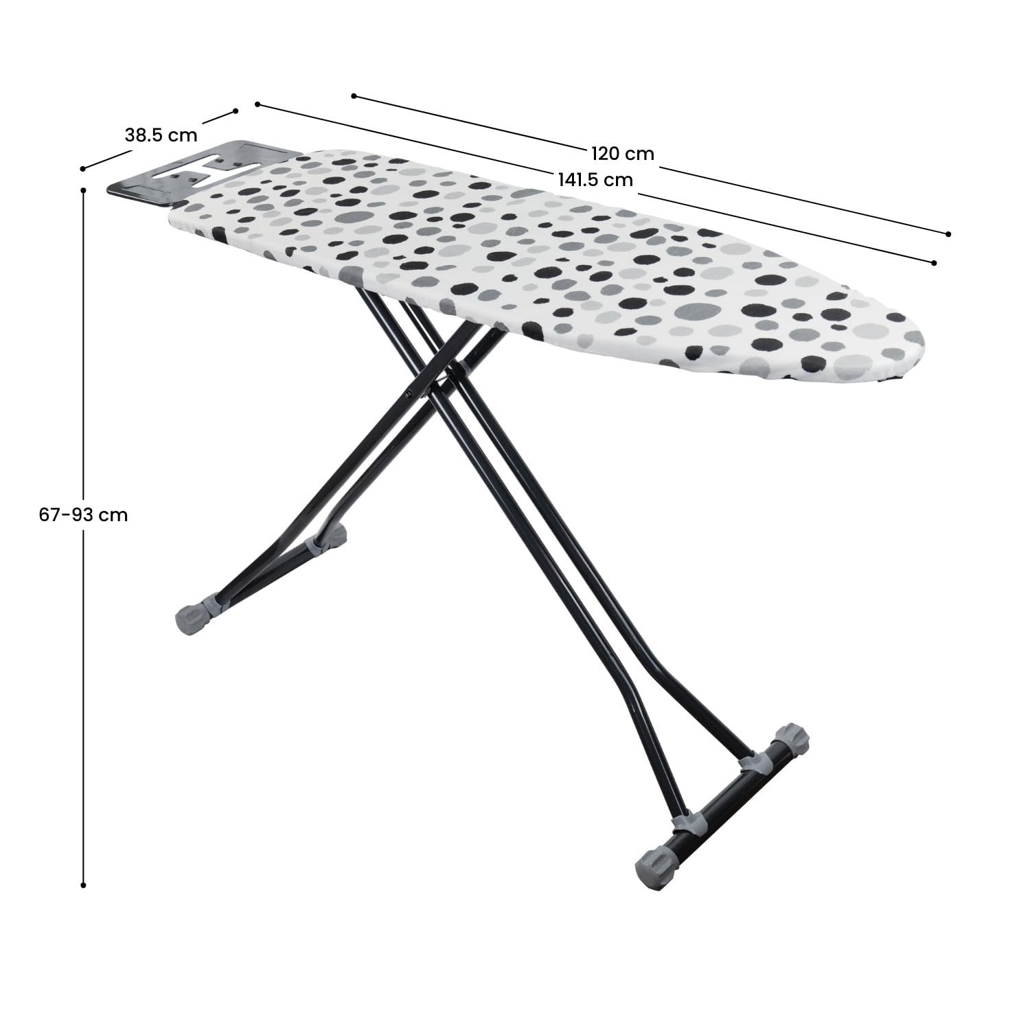 7H SEVEN HOUSE Tabla de Planchar Snap Gris 120x38cm 7house