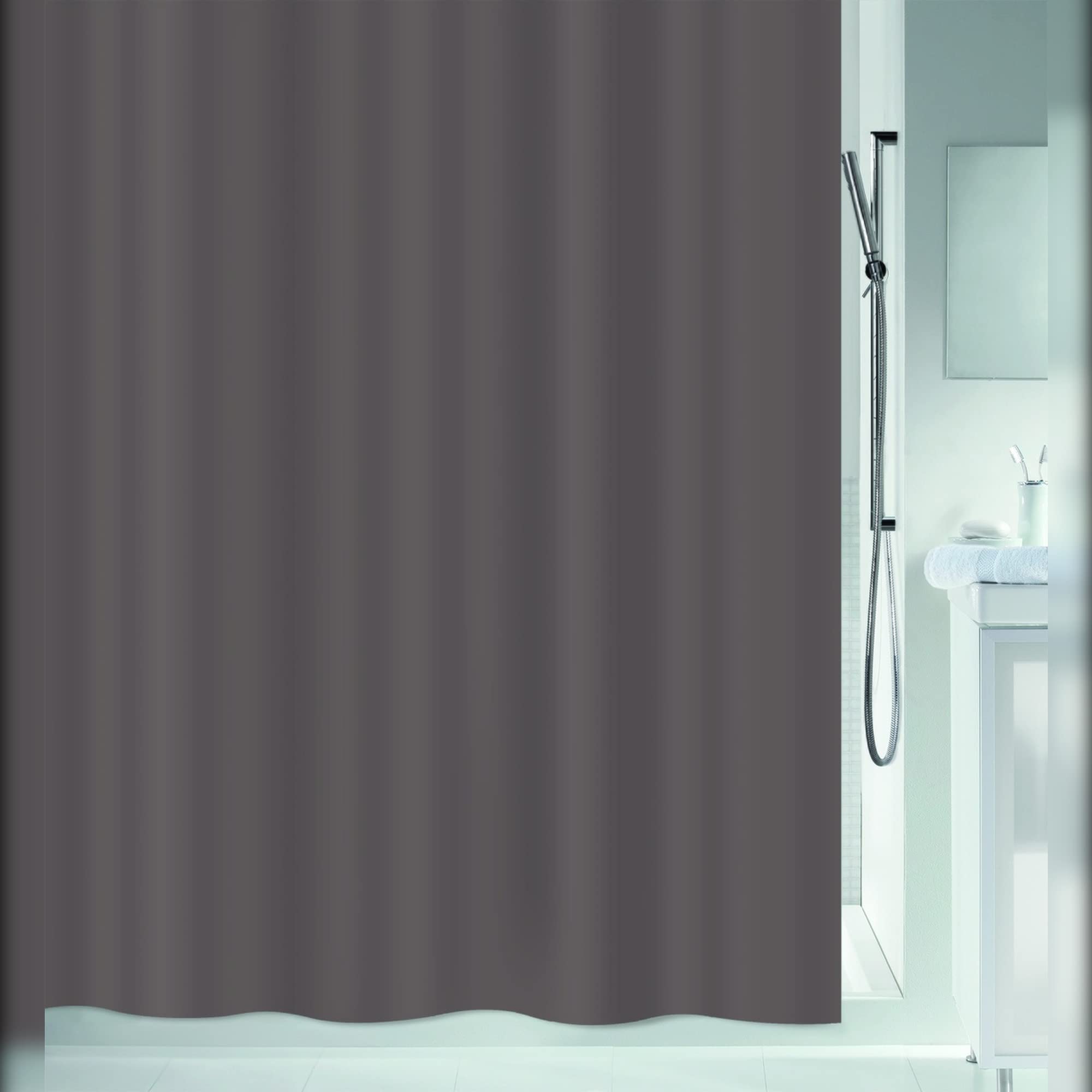 Spirella Atlas Shower Curtain 180 x 200 Uni Taupe