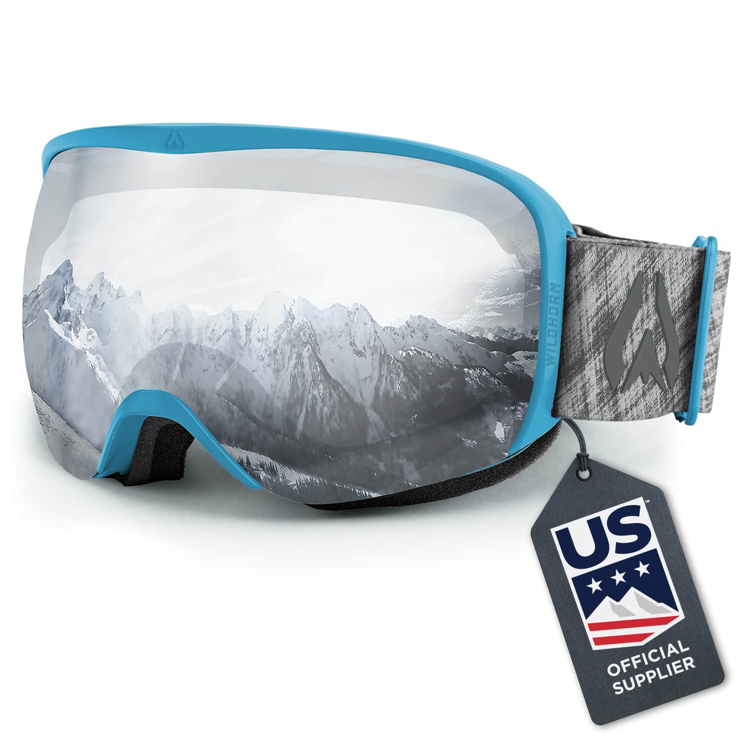Wildhorn Cristo Ski Goggles OTG-100% UV Anti-Fog, Anti-Scratch-US Ski Team Official Supplier- Snow Goggles Men, Women & Youth