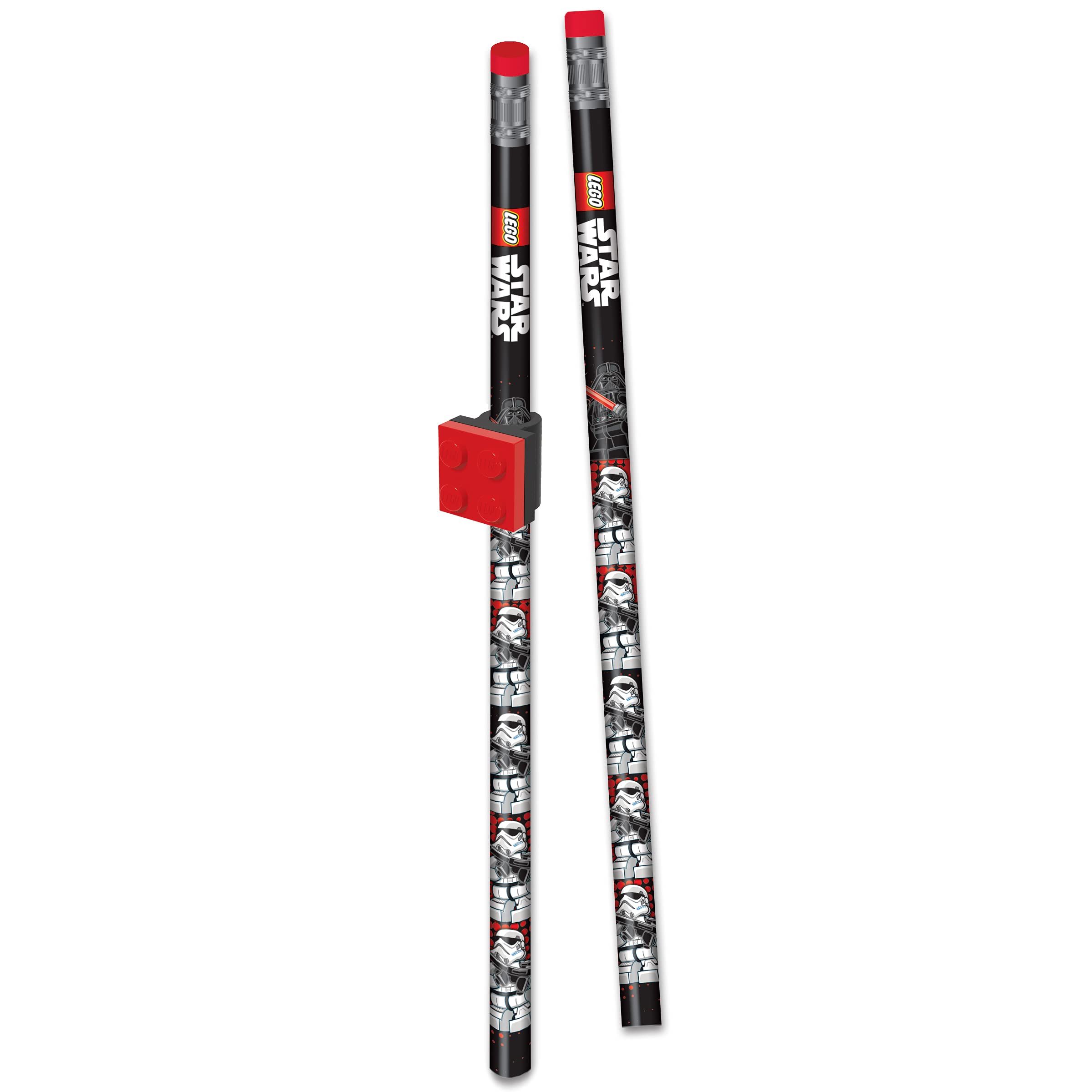 LEGO Star Wars Pencils with Topper - 2 Pencils and 1 Pencil Topper (52214)