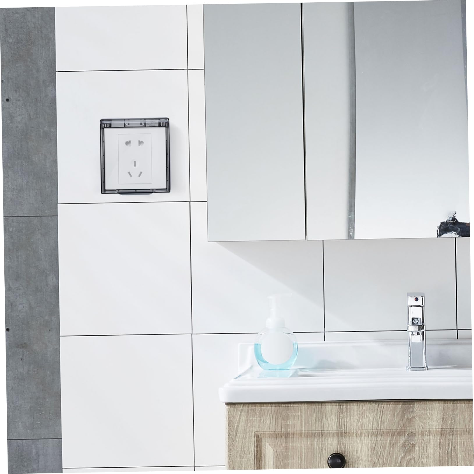 OSALADI 4stücke Outlet Cover Box Wasserdichte Steckdosenabdeckung Für Außenbereiche Schutz Gegen Spritzwasser Einfache Installation Langlebiges Material Für Badezimmer Und Garten