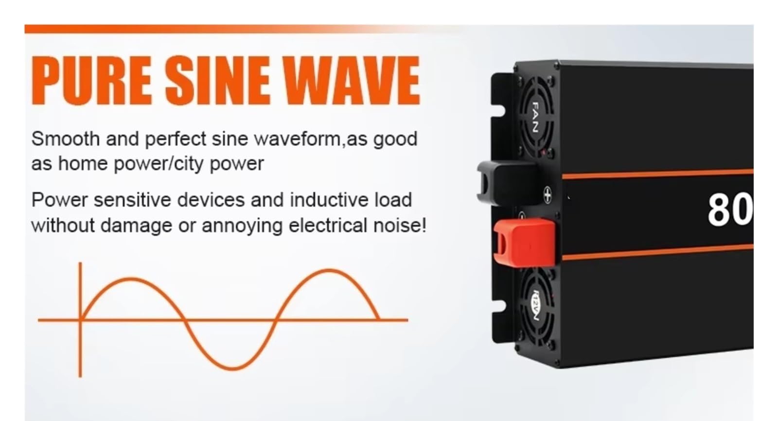 Inversor De Corriente Inversor Onda Sinusoidal Pura 8000 W Y 6000 W Convertidor Potencia 12 V 24 V A 220 V 230 V 50 Hz con Control Remoto Coche Y Hogar Inversor Onda Pura(4000W,24V)