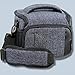 Produktbild Braun Alpe M Denim Kameratasche für Systemkameras Bridgekamera Fototasche in blau Tasche mit Regencape passend für z.B. Canon EOS M Nikon B700 Panasonic DMC-GX DMC-GH Olympus OM-D Nikon 1 Sony Alpha