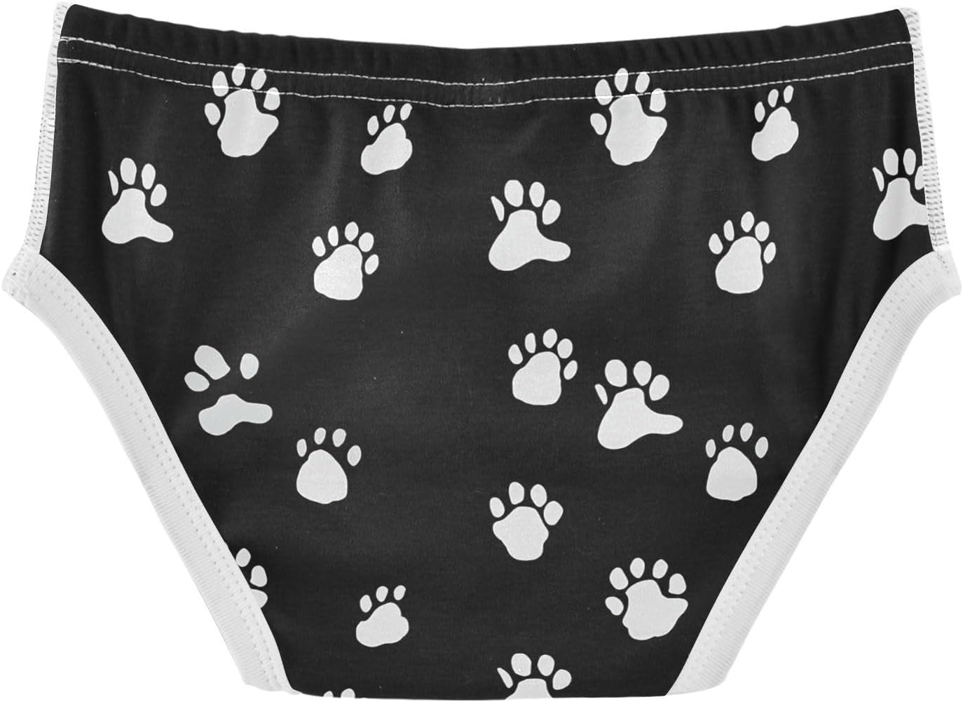 visesunny Boys Training Underwear White Paw Print Breathe Cotton Potty Briefs Size 2T-8Y for Toddler