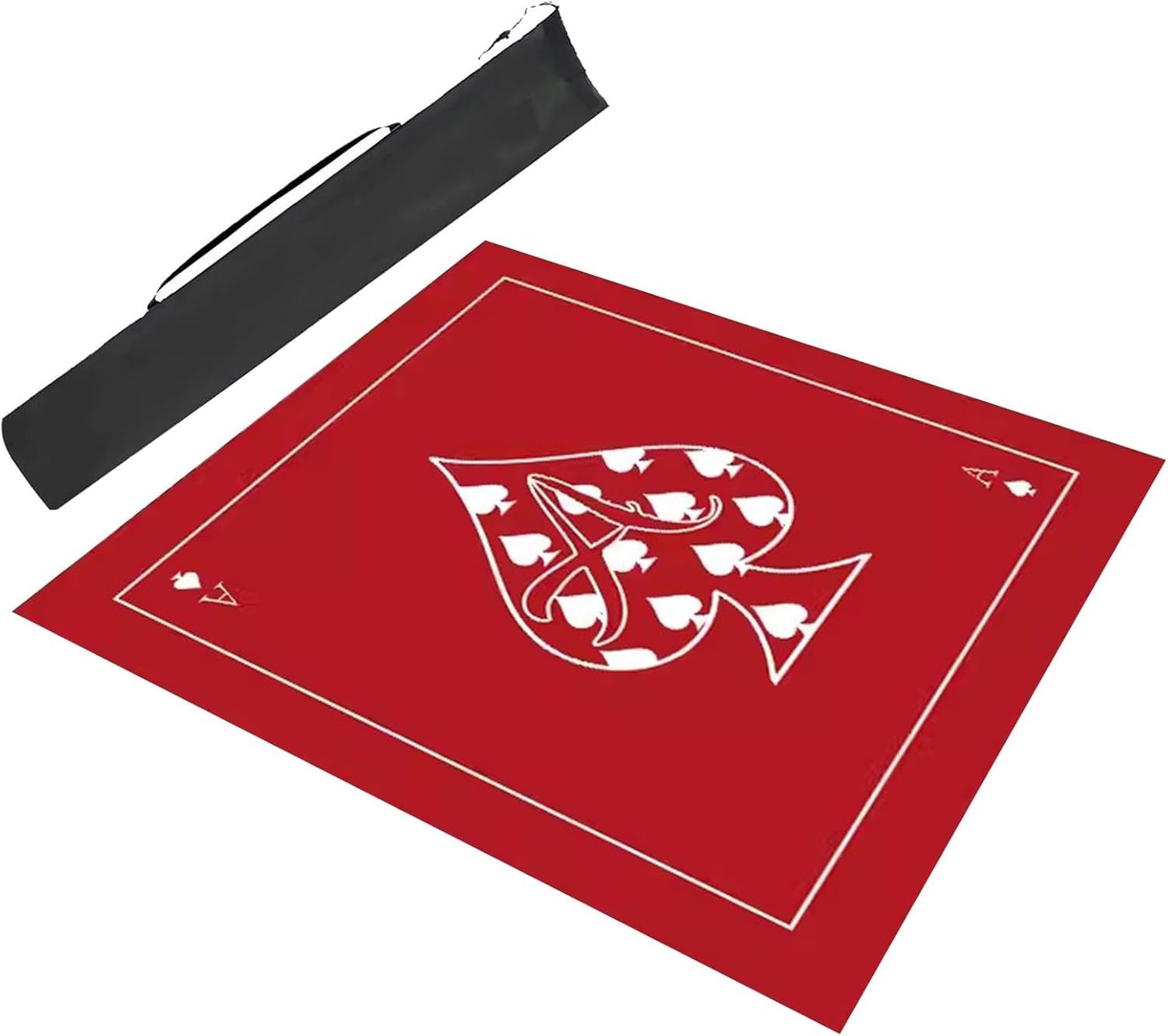 Mahjong I Mata Do Gier Planszowych Z Torbą Do Przechowywania Wielokolorowe, Wiele Rozmiarów(Rosso,35.4x35.4inch/90x90cm)