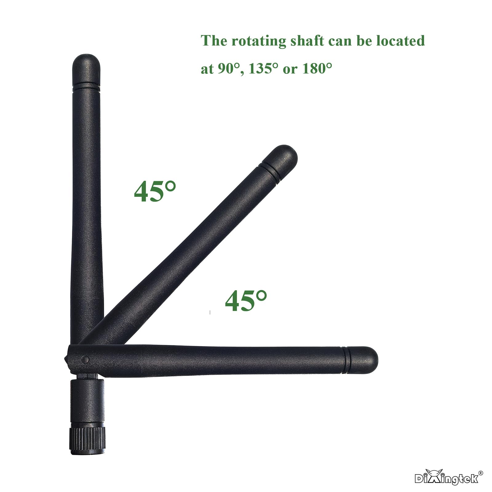 Lot de 4 connecteurs mâles SMA d'antenne SMA double bande WiFi 2,4 g 5,8 g 6e 108 mm, compatible avec routeur WiFi, carte réseau PCI-E, adaptateur USB, antenne de sécurité vidéo IoT WiFi