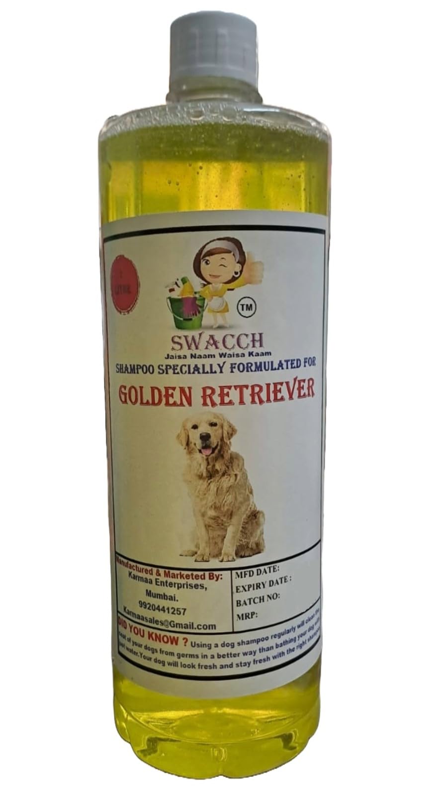 Shampoo Specially Formulated for Lemon (Golden Retriever 1 Litre) (B0BR5MRG4P) Amazon Price History, Amazon Price Tracker