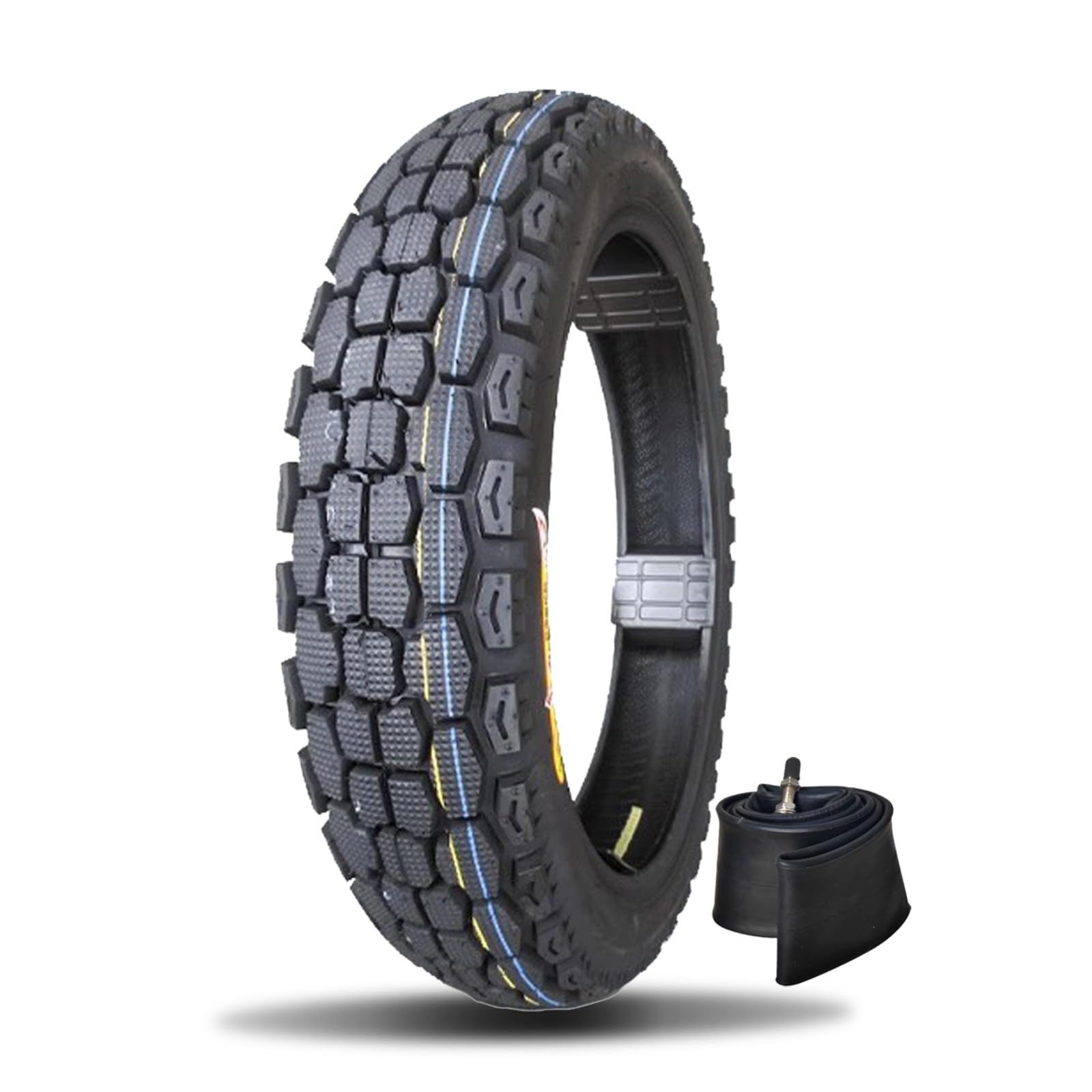 110/90-16 Opona do motocykli terenowych, 110/90/16, odporna na zużycie, 16 cali, do motocykli terenowych z przodu lub z tyłu, 8 P.R. 68P, 300 kPa