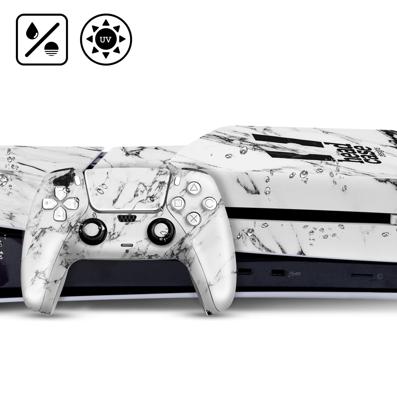Head Case Designs Calcomanía de vinilo con licencia oficial de Batman Arkham Knight Key Art Graphics para juegos, compatible con Sony PlayStation 5 PS5 Slim Disc Edition Console y controlador