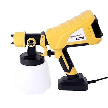 Asian Paints Trucare Paint Sprayer 750W with 950 Ml Container|Electric Paint Sprayer with 2M Long Cable&Vde Plug|2.5Mm Nozzle|Motor Speed Up to 32000Rpm/Min|Suitable for Indoor&Outdoor Paint,Yellow