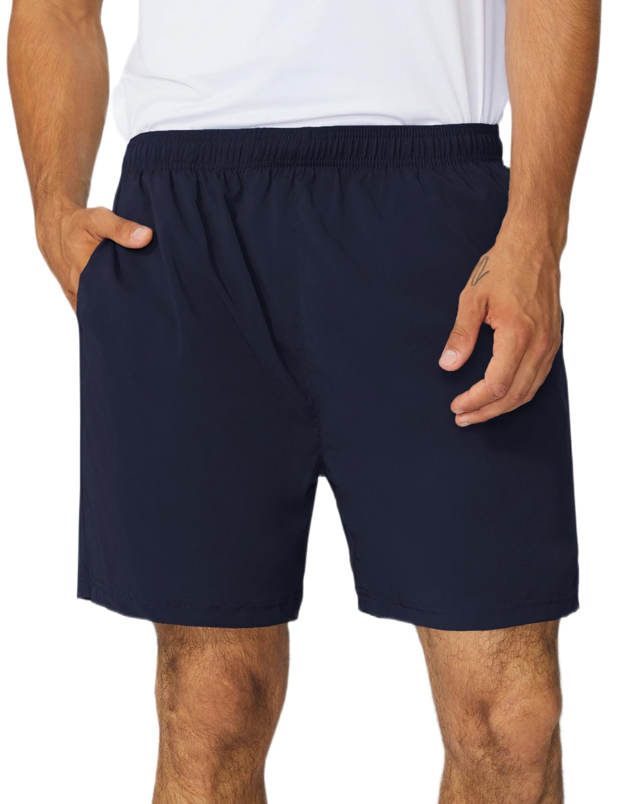 SPEXIAL Mens 5 Running Shorts with Liner Athletic Shorts with Zipper Pockets Quick Dry Workout Gym Shorts