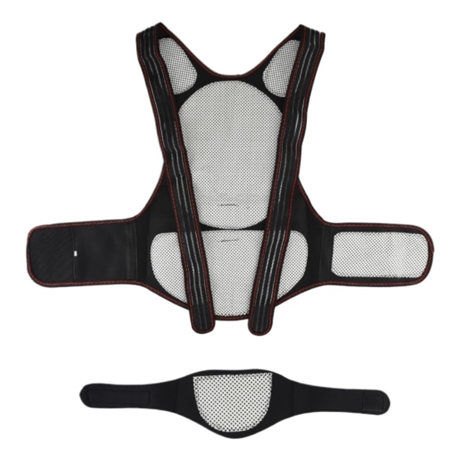 Faja Lumbar Cinturón Corrector De Postura para Espalda, Espalda, Hombros Y Columna Vertebral, con 108 Imanes Y Terapia De Autocalentamiento Cinturón Apoyo Lumbar(XL)