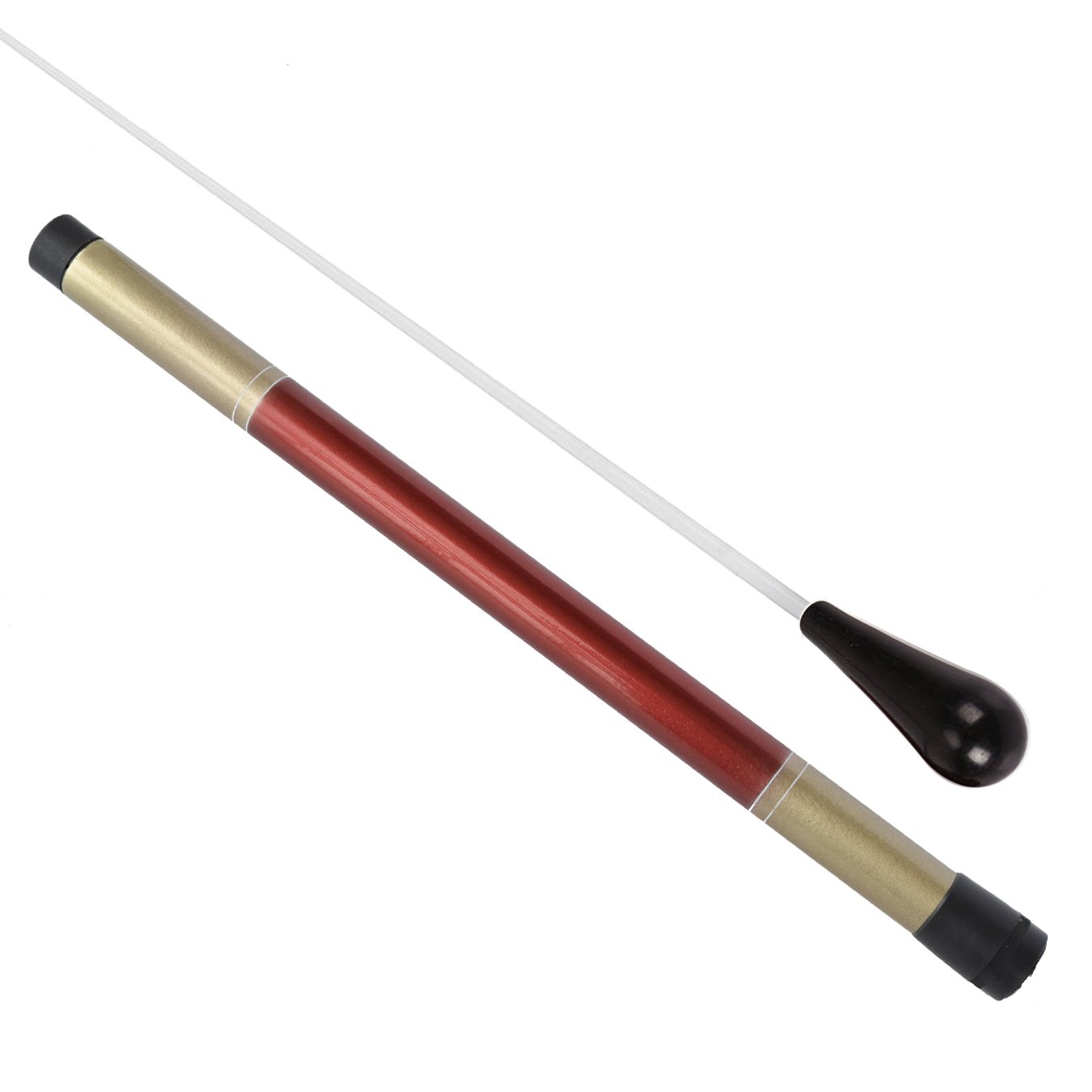 Sound harbor Music Baton Orchestra Baton Imitation Agate Handle Music Conducting Baton (Black Handle)