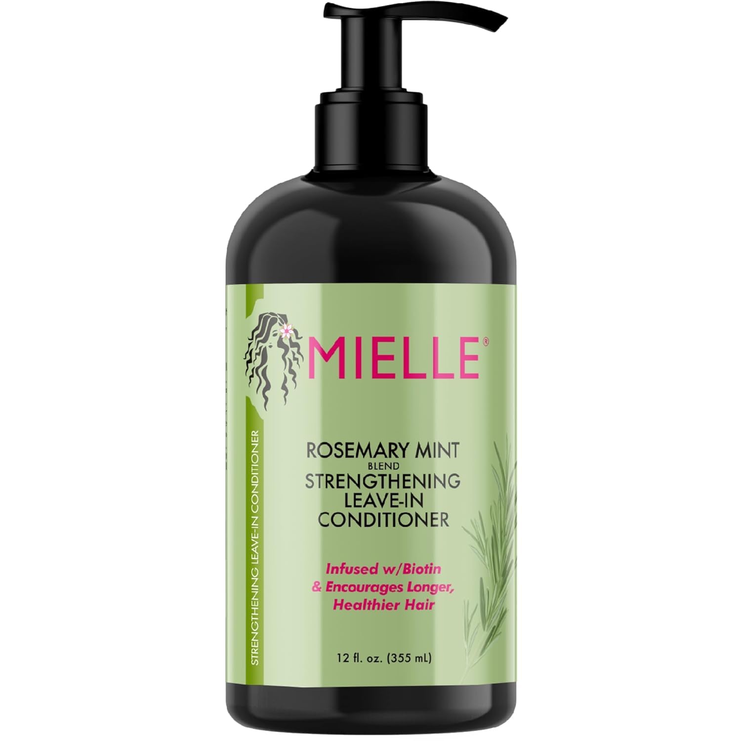 Mielle Rosemary Mint Leave-In Conditioner 355ml / 12oz, White, 355 ml (Pack of 1)