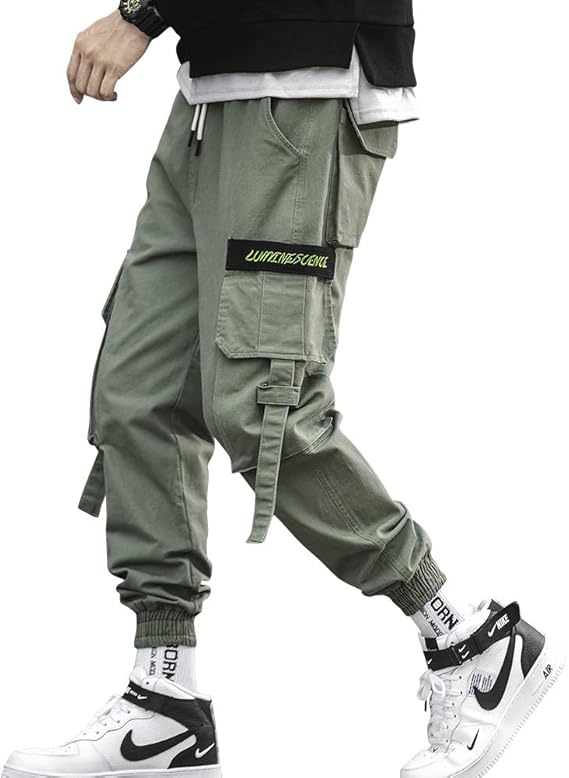 Amazon ジョガーカーゴパンツ メンズ ワイド ロングパンツ カジュアル アンクルパンツ 綿 大きいサイズ ロングパンツ 通販