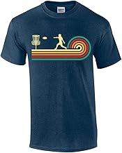 Retro Swirl Disk Golf Mens T-shirt manches courtes T-shirt graphique