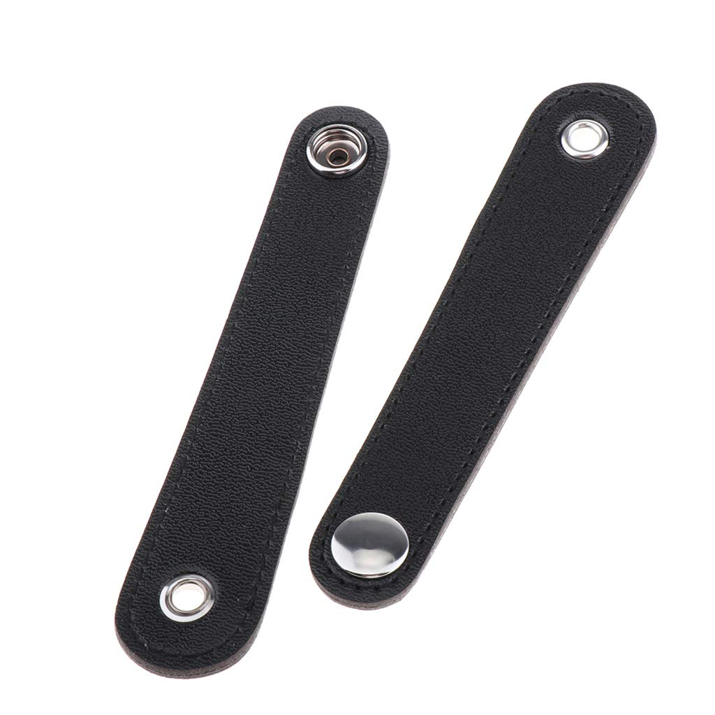 perfk 2 Pièces pour Accordéon Fixation de Sangle avec 4 Boucles pour Accordéon pour Basse - 12cm