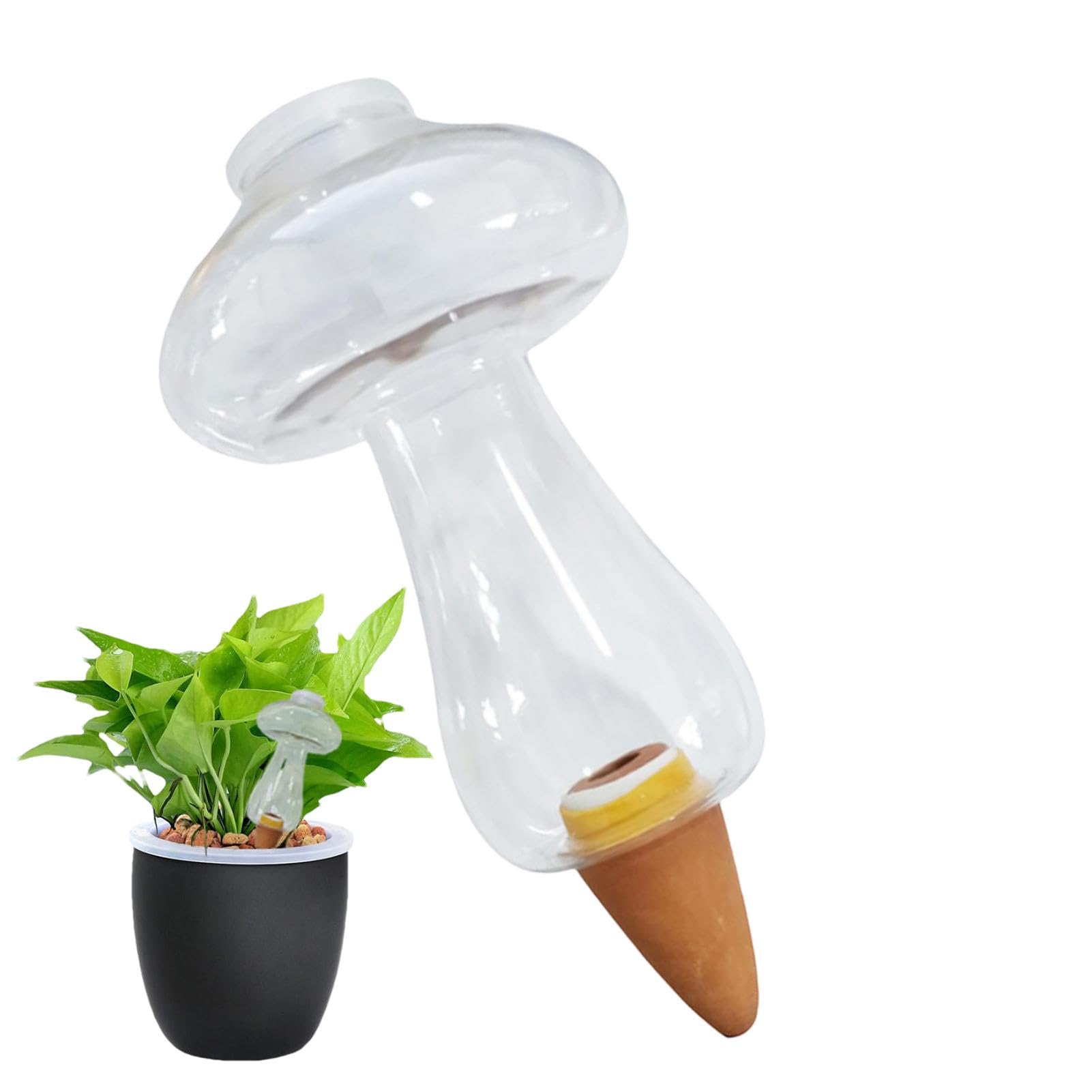 2 PZ GLOBI per irrigazione in vetro autopiantanti inserti piante da interno stile europeo EUR 16