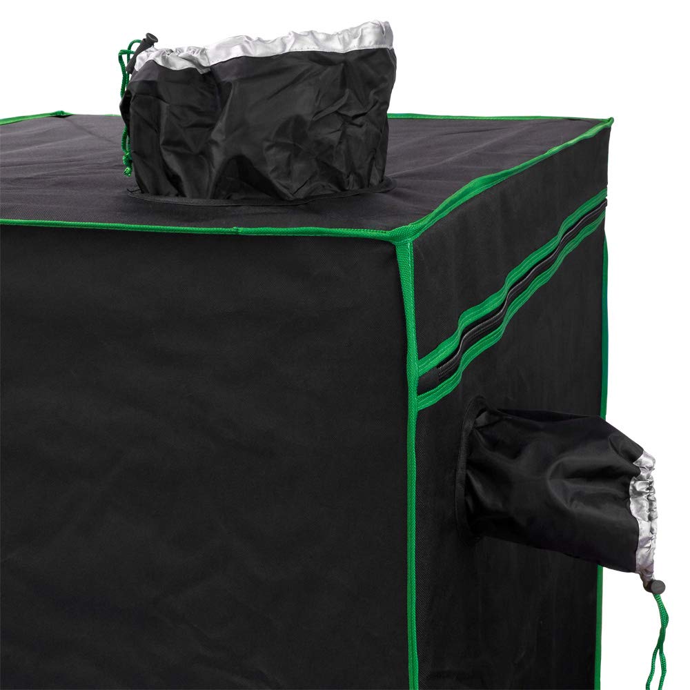 Kingpower 60 x 60 x 180cm Hidroponía Grow Tent Caja de Cultivo Interior Invernadero Tienda de Cultivo Gabinete de cría