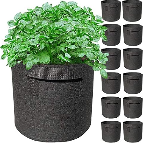 Anwenk 12Pack 1 Gallon Grow Bags Cover