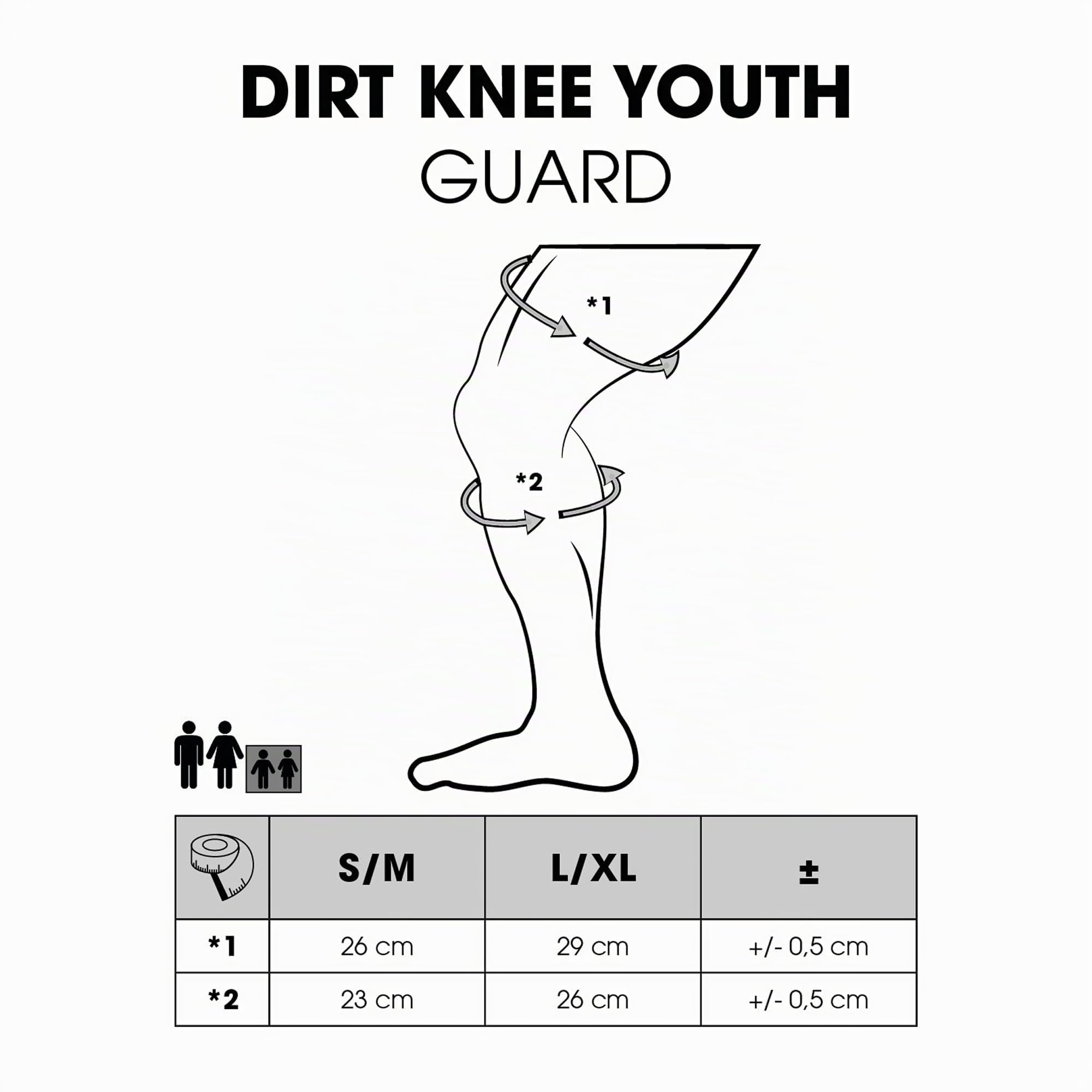 Oneal Dirt V.23 Protectores de rodilla juveniles (Black/Yellow,S/M)