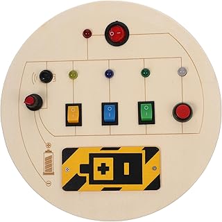 ABOOFAN Placa Ocupada Para Crianças Lotação Stuffers Para Crianças De Madeira LED Placa Ocupada Crianças Lotação Stuffers Brinquedos Montessori Para Meninos De 2 Anos De Idade Brinquedo