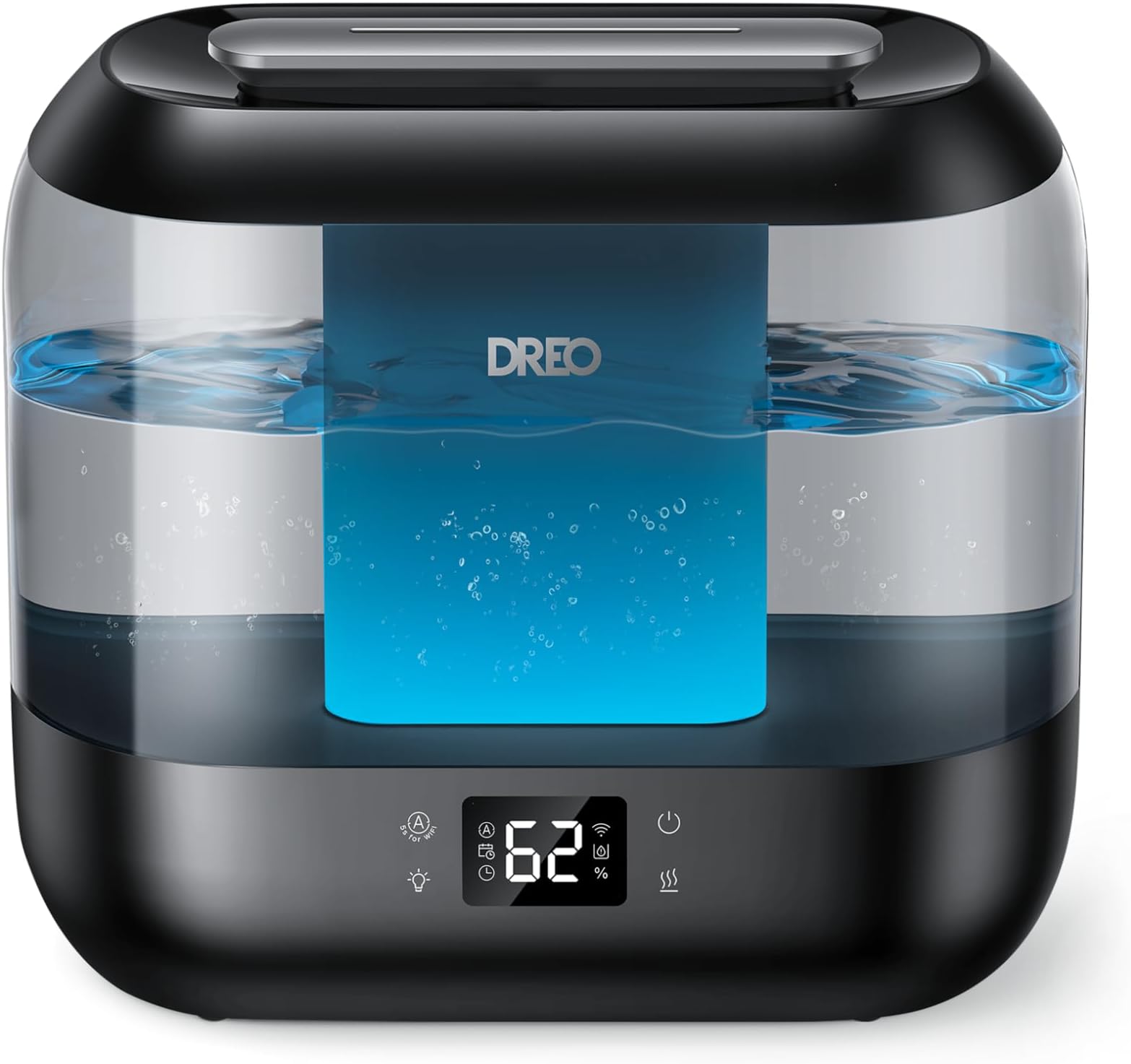 Dreo Humidifiers for Bedroom, Top Fill 4L Supersized Cool Mist Humidifier with Oil Diffuser and Nightlight, 32H Runtime, Quiet Ultrasonic Humidifiers for Home, Large Room, Baby Nursery and Plants