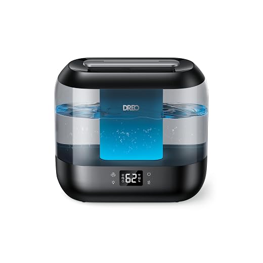 DREO 4L Humidifiers for Bedroom, 36H Runtime, 28 dB Quiet, HM311, Black