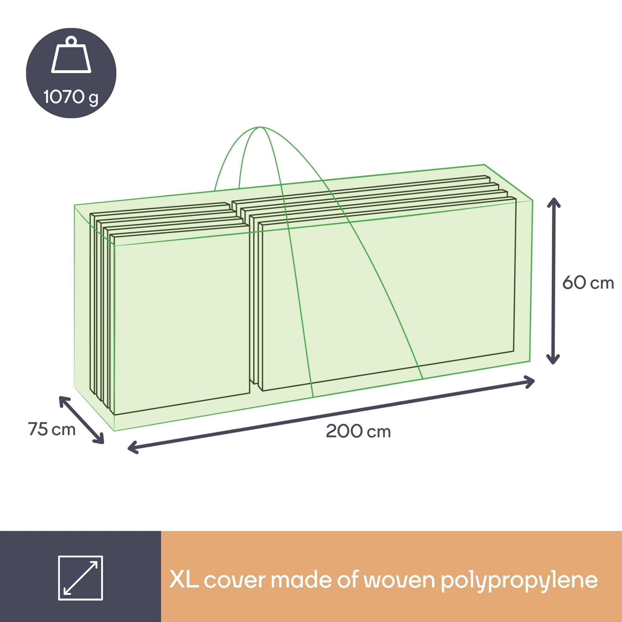 Borsa Portaoggetti Per Giardino 75x75x90 Cm - Impermeabile, Per Cuscini E Mobili Da Esterno - Foto 6
