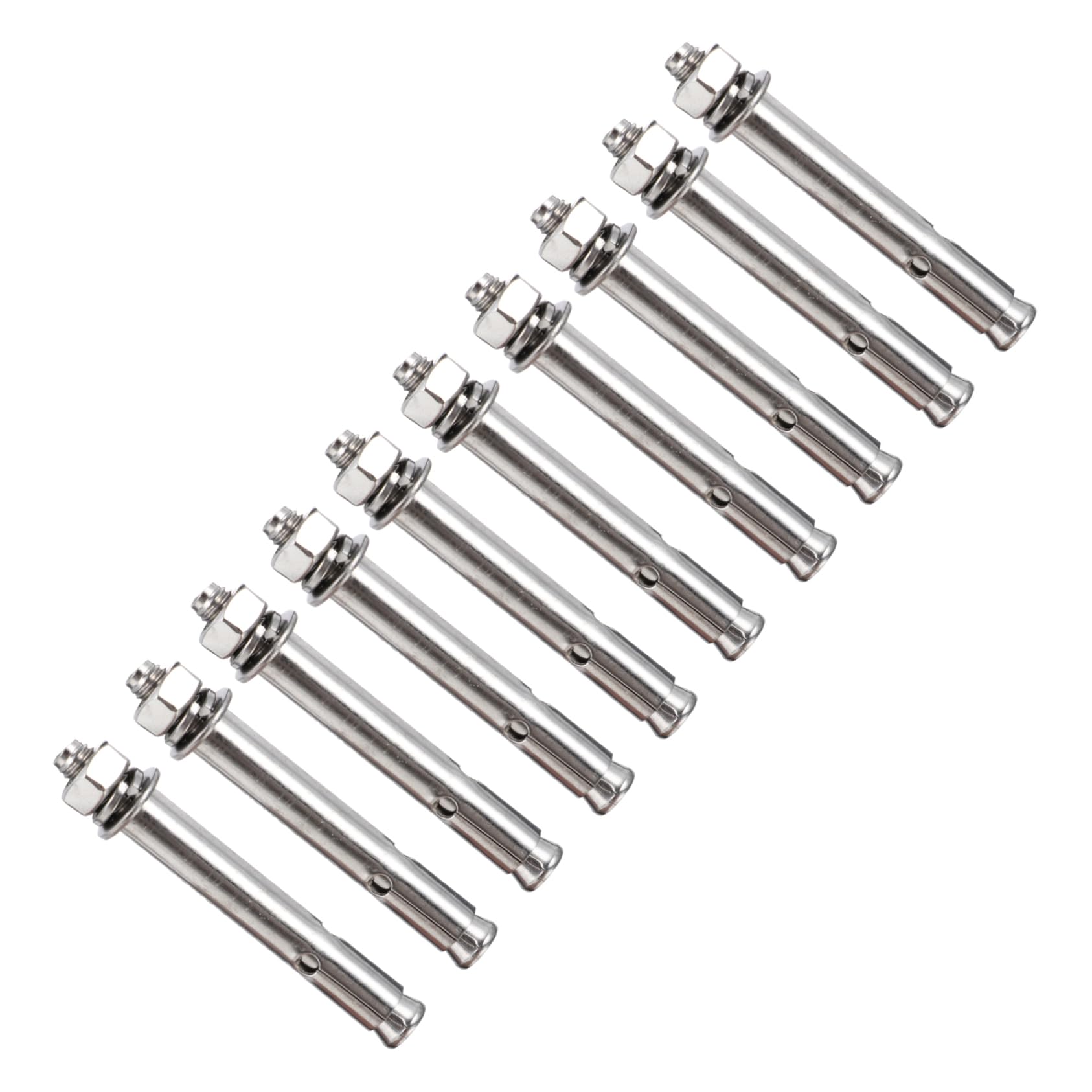 STOBAZA Cinder Block Anchors 10pcs External Expansion Bolts Concrete Anchor Kit Expansion Screw Bolt