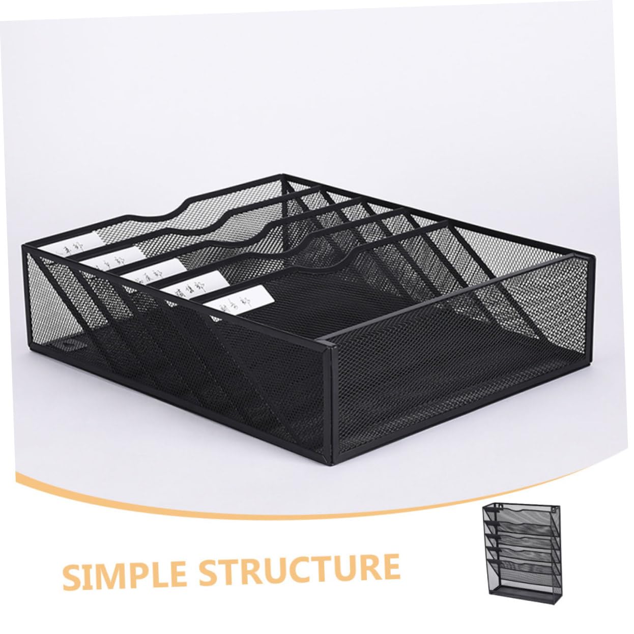 Uonlytech Organizzatore Parete Per Ufficio Portacartelle in Metallo Appendere Archivio Sospeso Per Cartelle e Documenti Organizer Per Ufficio e Casa