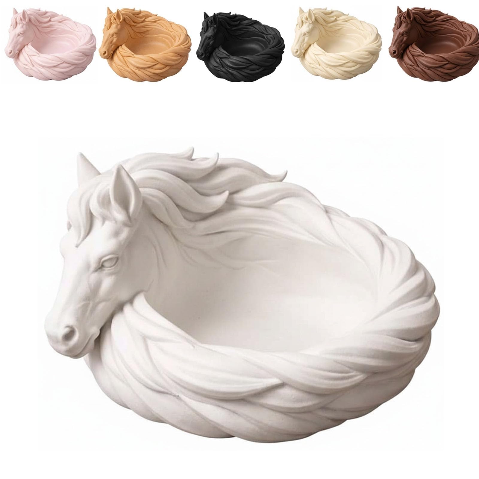Lsvqzkhf White Tray Storage Box, Desktop Bowl