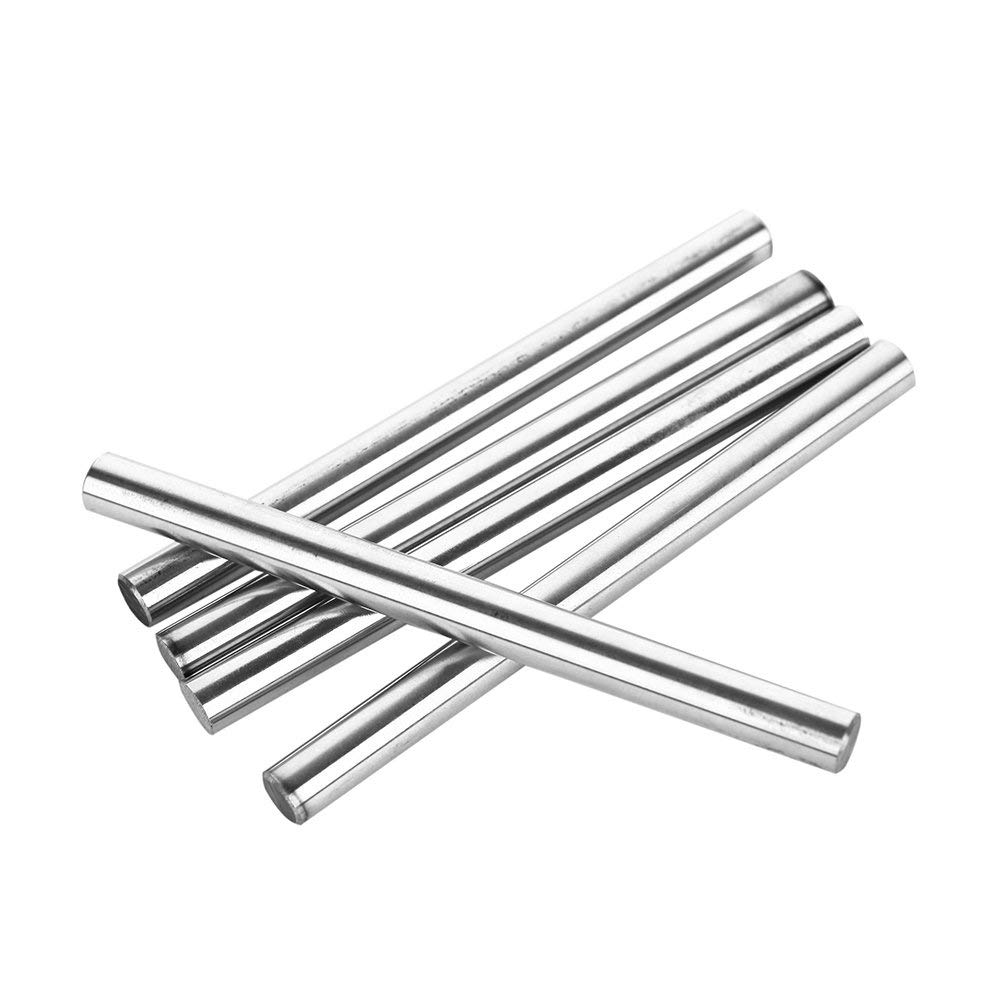 DollaTek 5Pcs 8mm Diameter Rod Length 100mm Steel Cylinder Linear Rail Linear Shaft Optical Axis