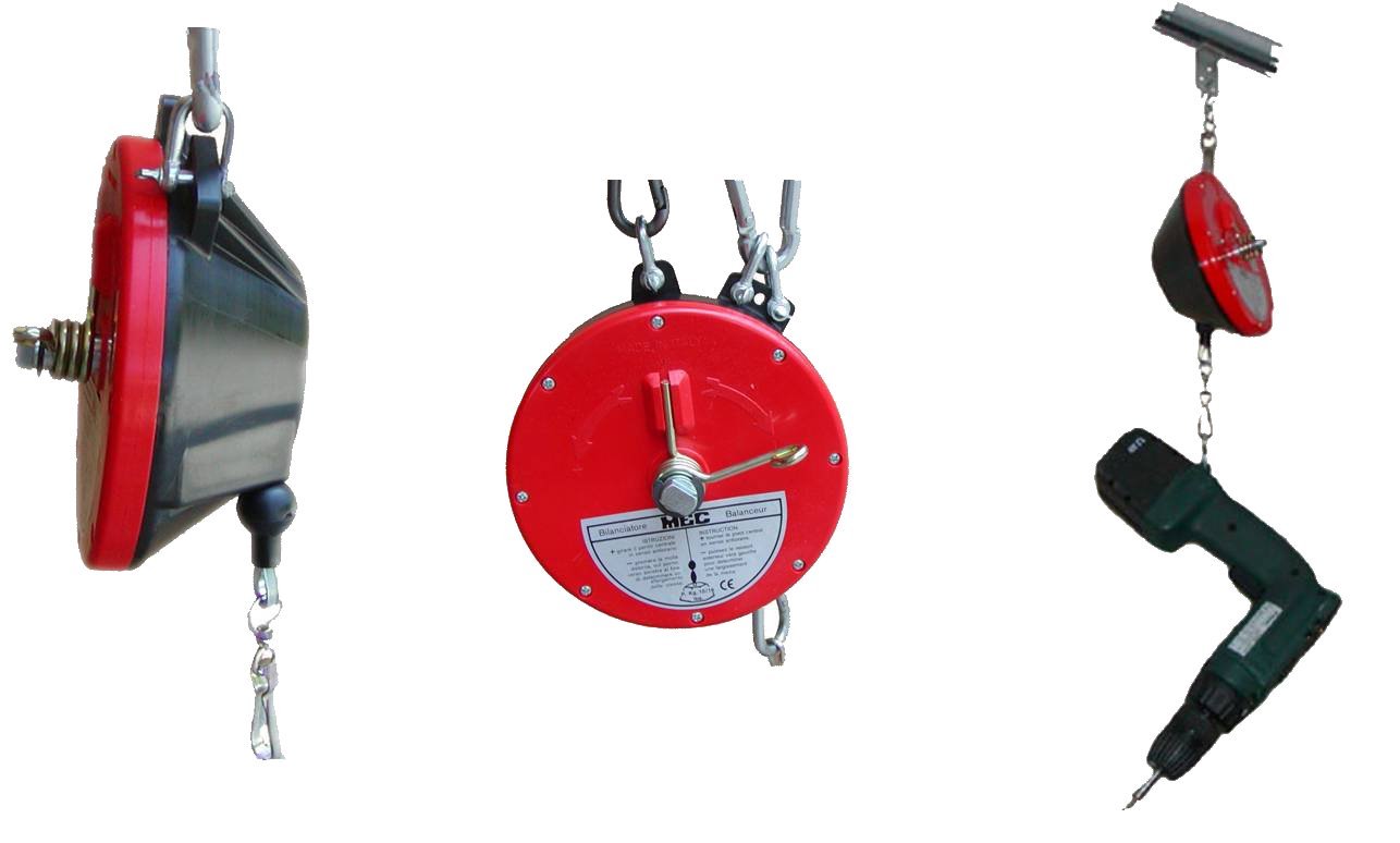 Bilanciatore BS3RI portata 9,0/14,0 kg cavo 2,10 mt Acciaio rivestito Rilsan
