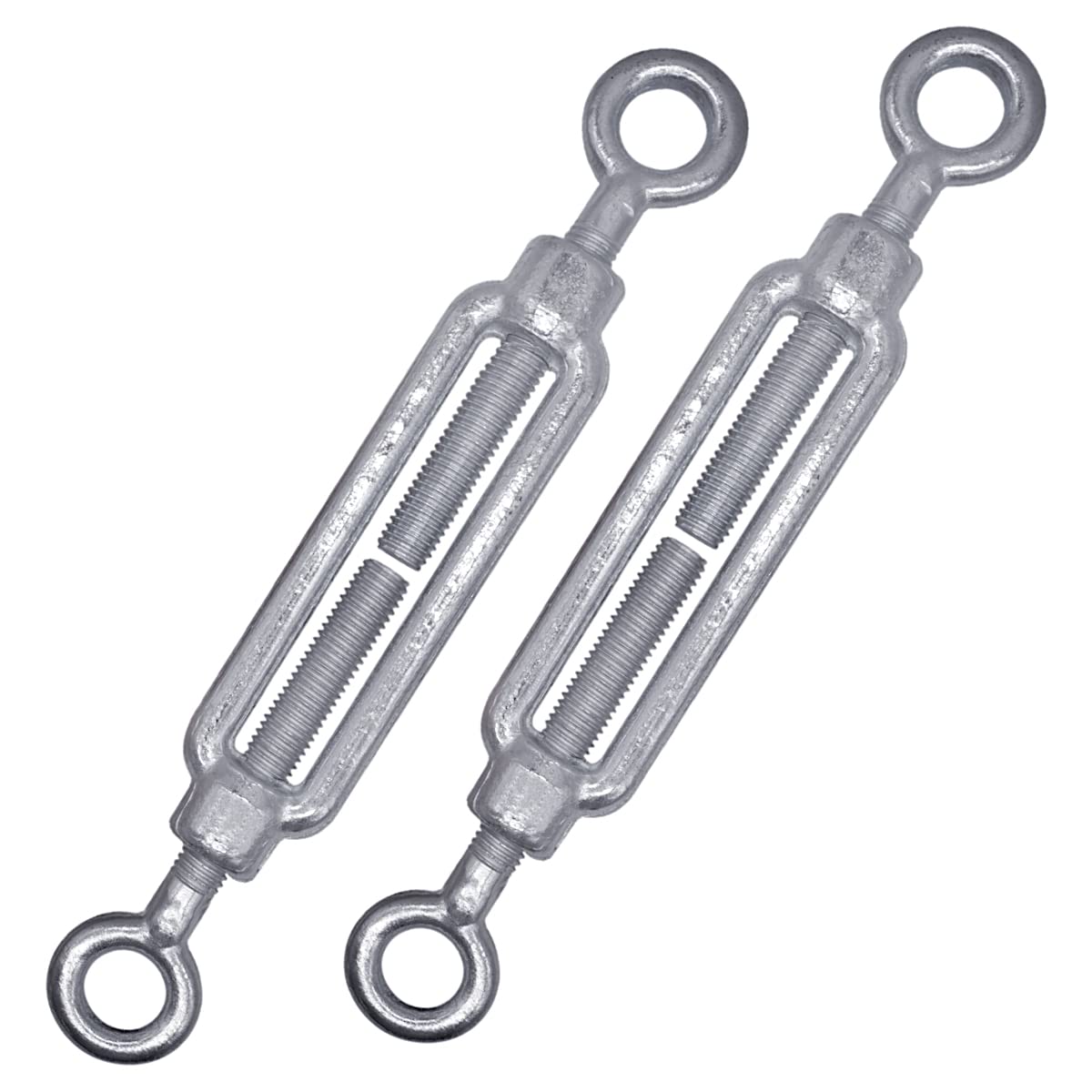Marcopol Spannschloss M12 (2 Stück) Drahtspanner M12, verstellbare Spannschlösser Öse und Öse, Seilseilspannung Stück, M12)