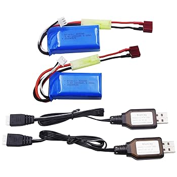 【P】⭐︎空⭐︎ Amazon.com: Blomiky 2 Pack 7.4V 1200mAh 8.88Wh Li-PO Battery