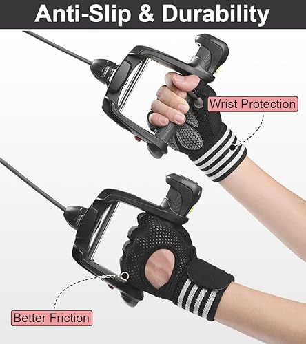 Miniatura 4 de Guantes de entrenamiento para hombres, guantes de entrenamiento para mujer, guantes de levantamiento de pesas transpirables, guantes de silicona