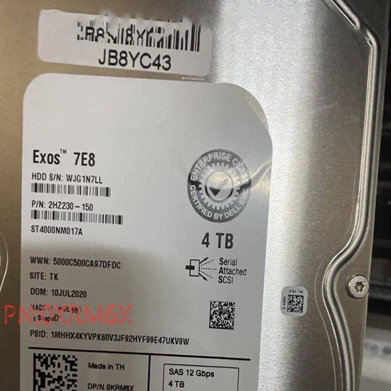 Dysk twardy do 4TB 3,5" SAS 12 Gb/s 128MB 7200RPM dla wewnętrznego HDD do serwera HDD dla ST4000NM017A 0KRM6X