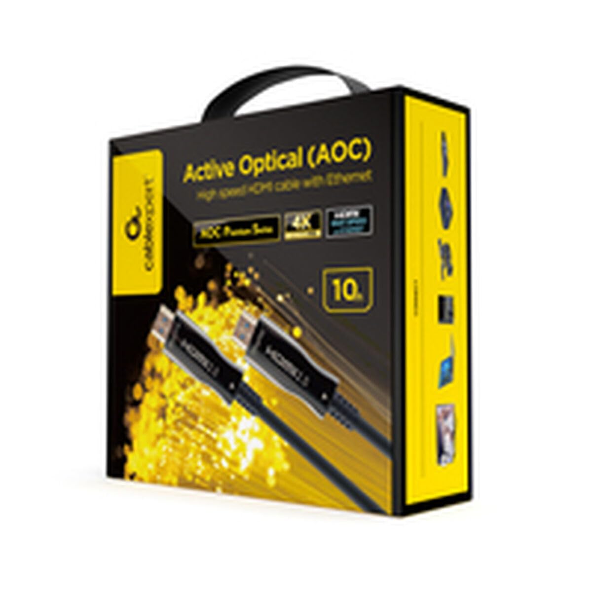 Gembird Cavo HDMI ad alta velocità con OPTICA Active AOC con ETHERNET 10 M