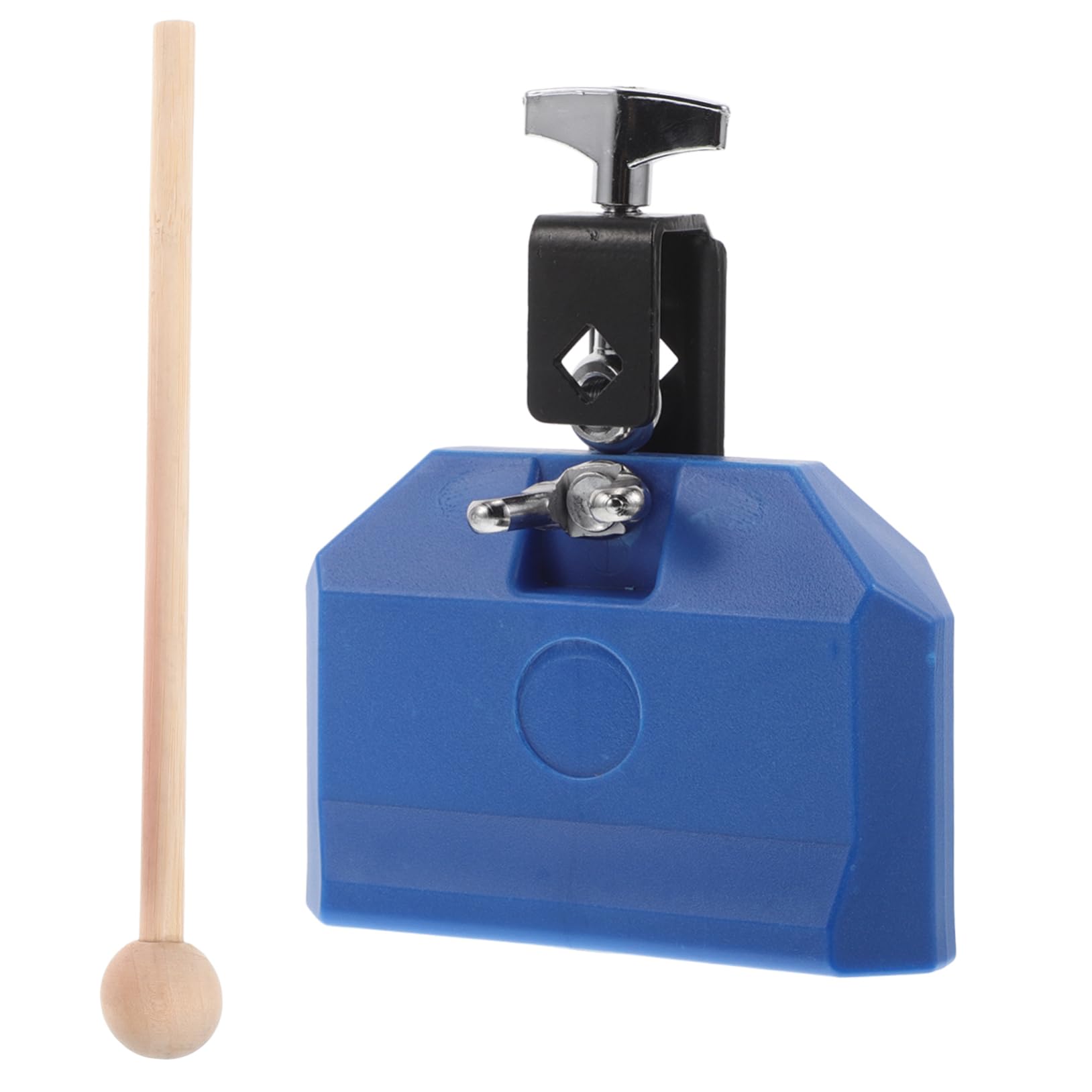 Toddmomy Sturdy Plastic Percussion Instruments Cow Bell Drum Blocks Claves for Boys and Girls