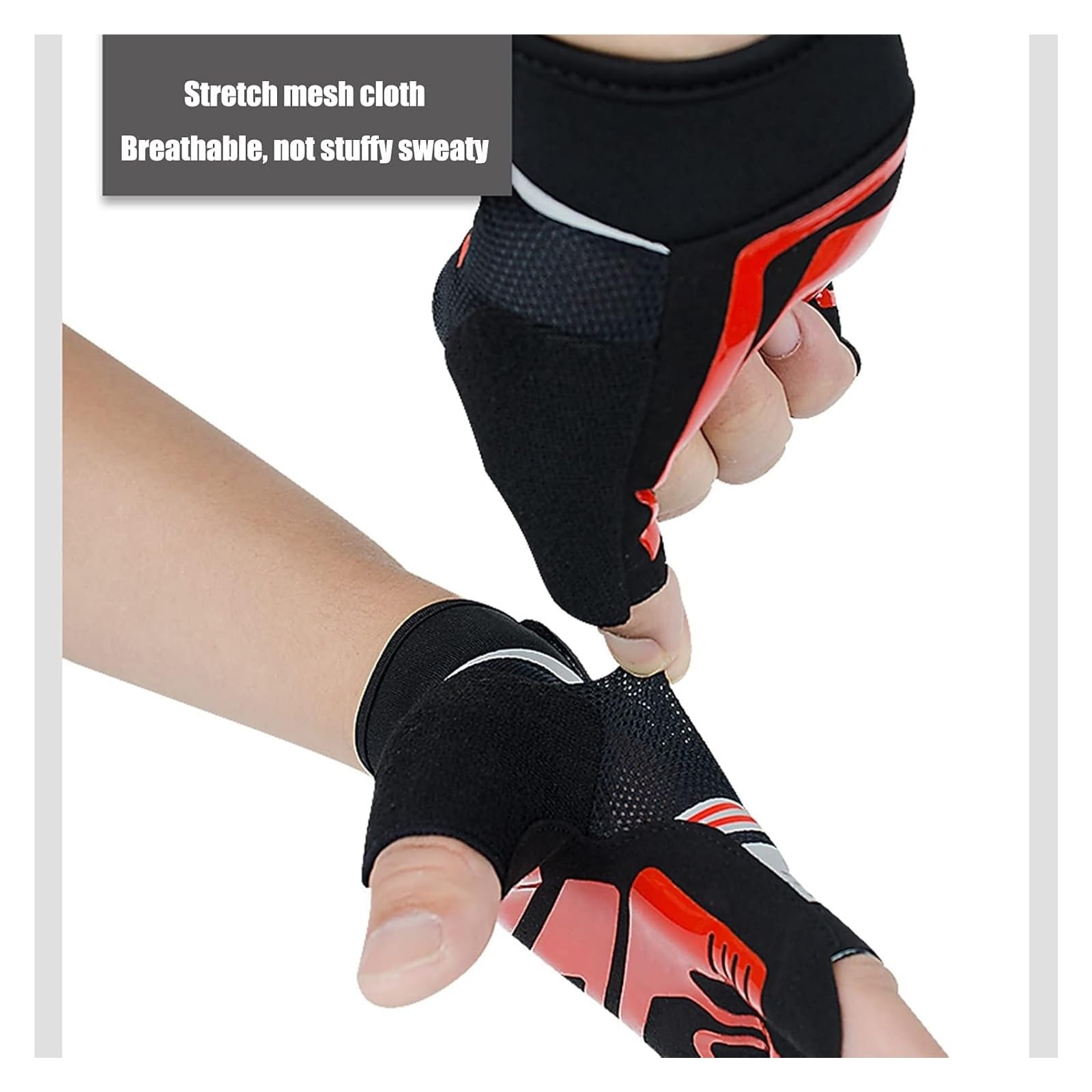 Guanti da guida senza dita, Guanti sportivi, Guanti mezze dita, Guanti da palestra Guanti imbottiti for sollevamento pesi Guanti da allenamento for uomini e donne Guanti di protezione mezze dita trasp