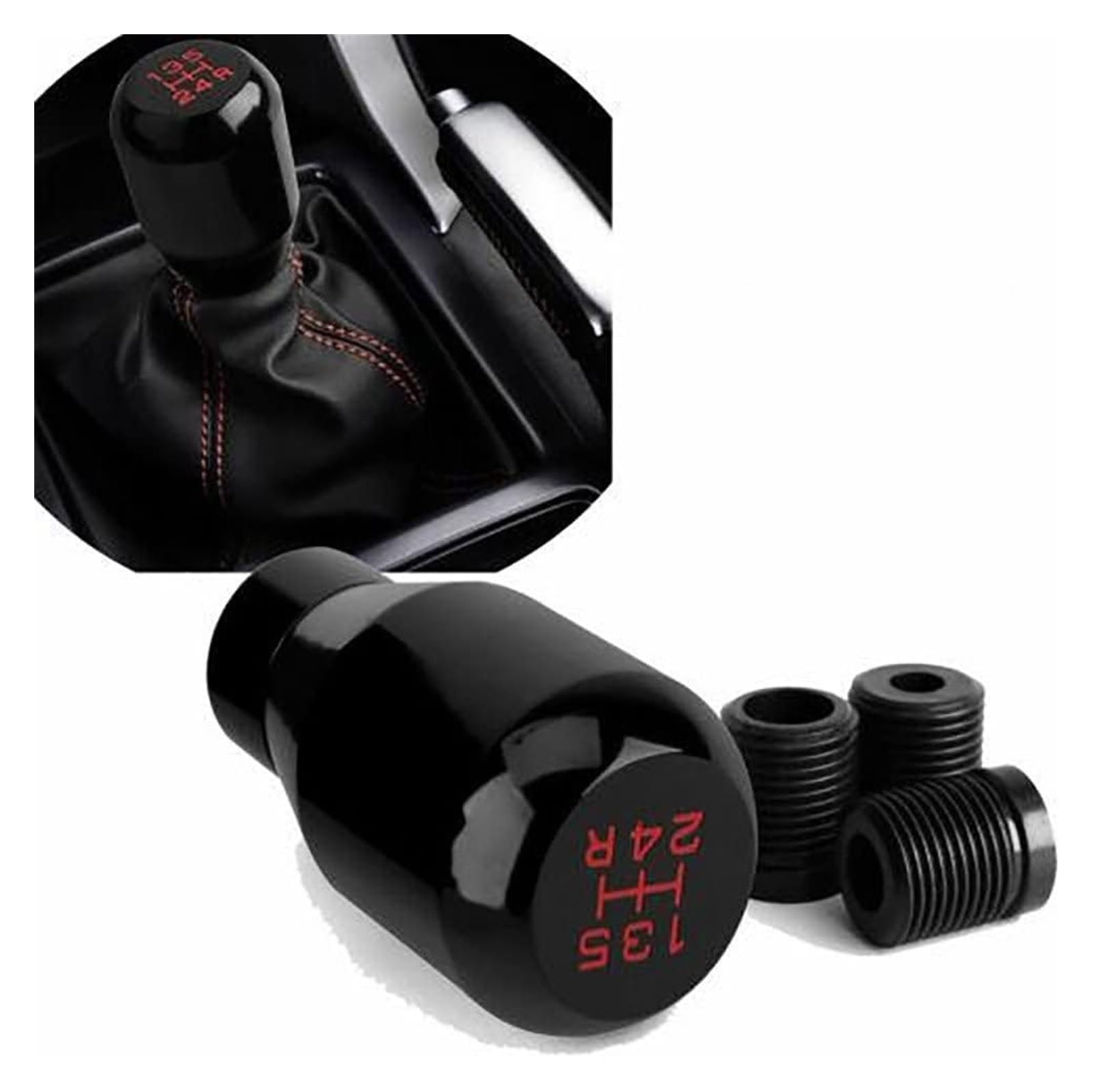 Universal-Schalthebelknopf Auto-Styling 5-Gang-Auto-Schalthebel Schaltknauf Manuell MT Racing Manuell Schaltknauf