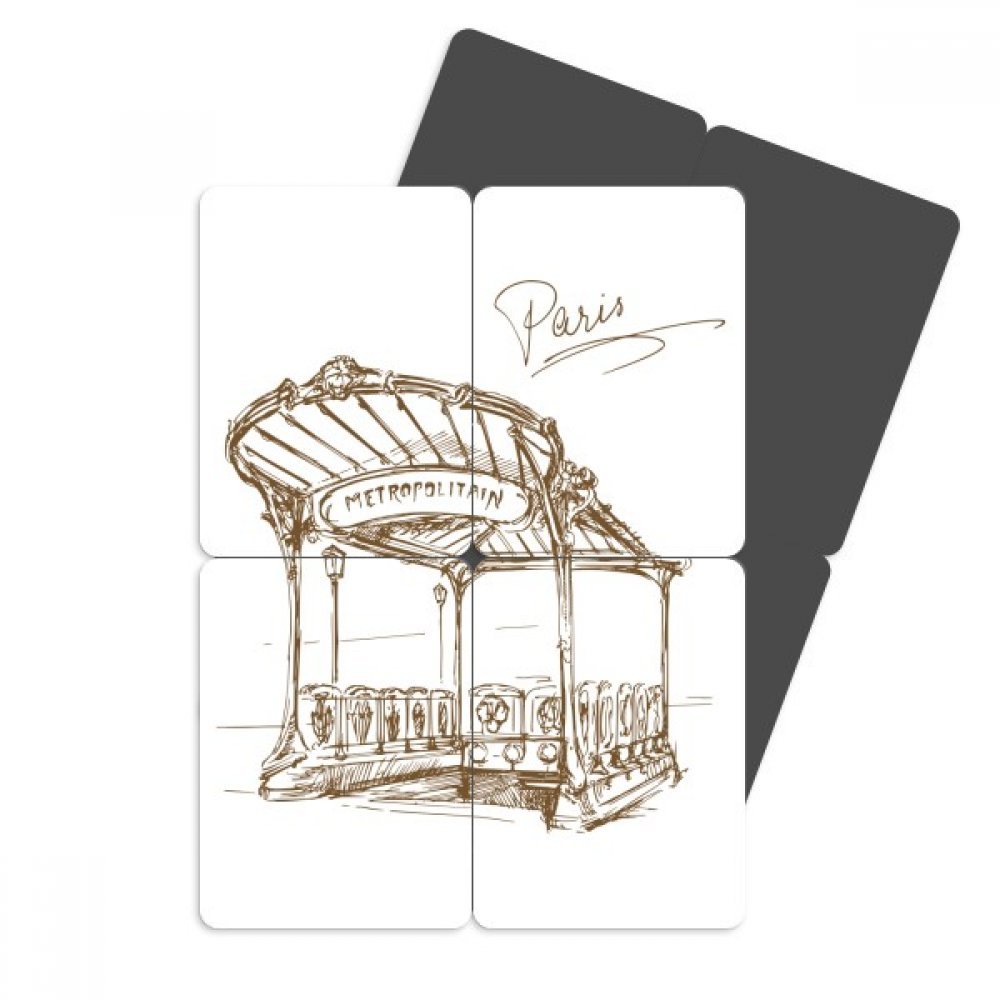 Aimants pour réfrigérateur Métro de Paris originaux style puzzle déco