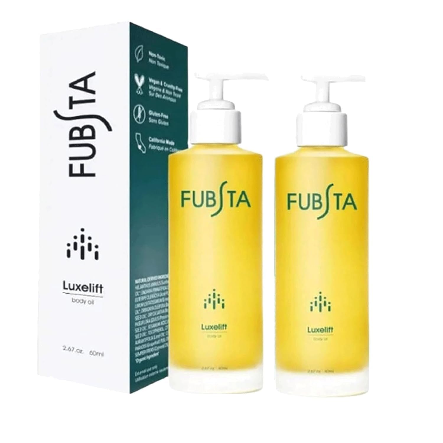 Fubsta Firming Oil for Face & Body – Lifting, Wrinkle Reduction & Deep Hydration | Skin Tightening Serum to Improve Elasticity & Fine Lines | (2Pcs)