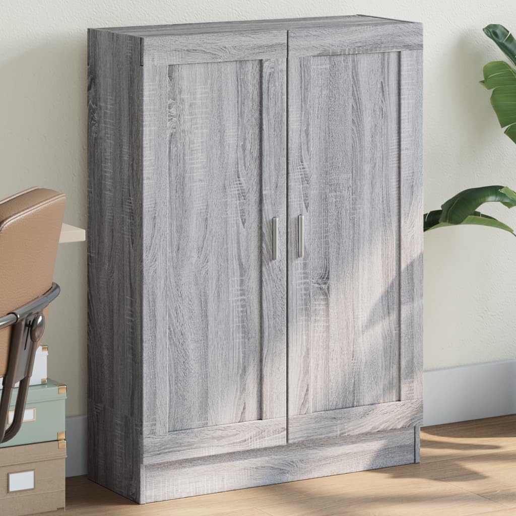 Armadietto in Holz Bücherschrank Aktenschrank Armadietto per Garage Armadio Ufficio Mobili Uffici-Grigio sonoma-115 cm