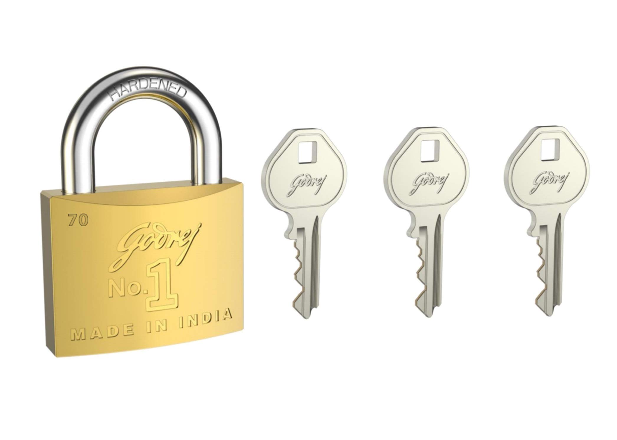Godrej Locks I Pin Cylinder 40 mm I 3 Keys I Padlock for Main Door I for Tool Box,Shutters,Shops & Offices I Corrosion Resistant Shackle I Solid Brass Padlock | 1 Year Warranty — Amazon image 11